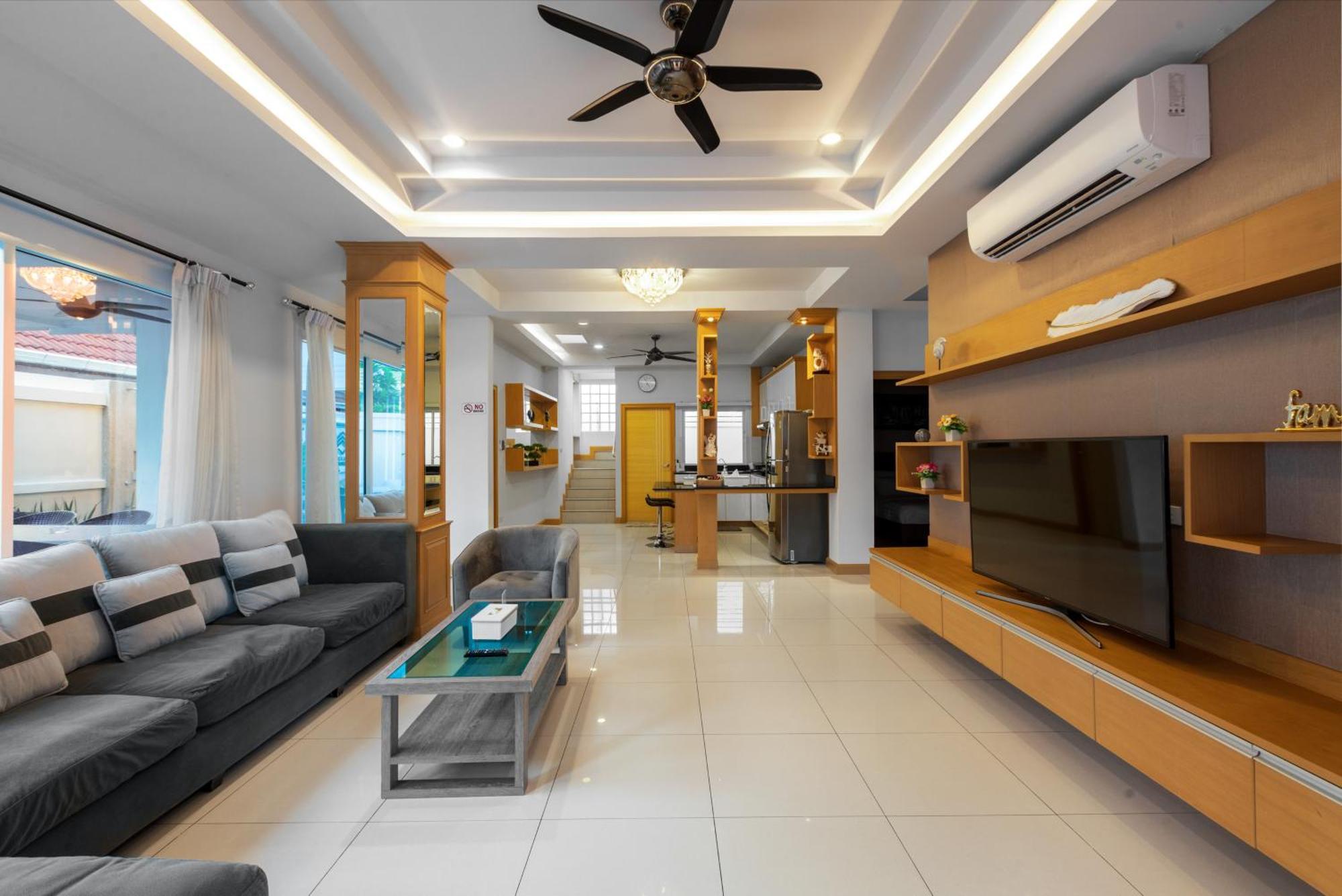 Pattaya Private Villa - Pool,Sauna,Snooker,Bbq Extérieur photo