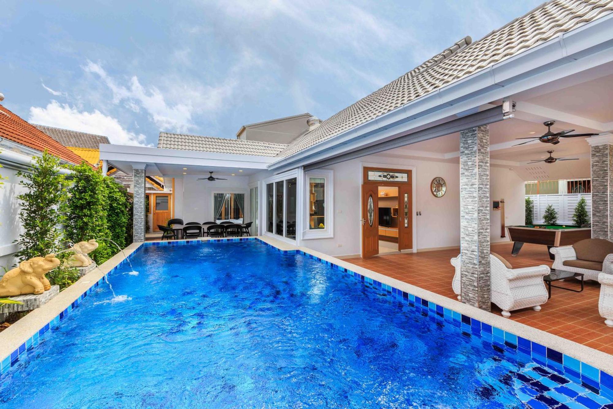 Pattaya Private Villa - Pool,Sauna,Snooker,Bbq Extérieur photo