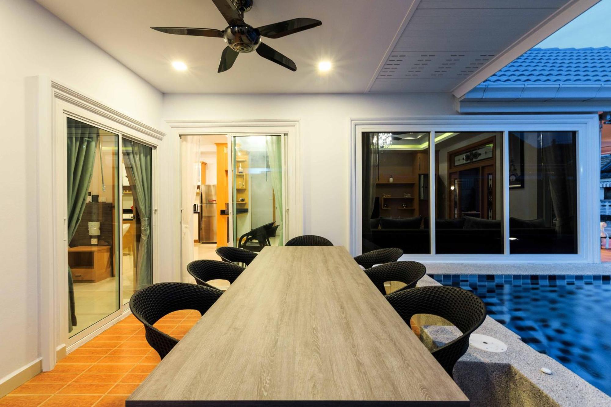 Pattaya Private Villa - Pool,Sauna,Snooker,Bbq Extérieur photo