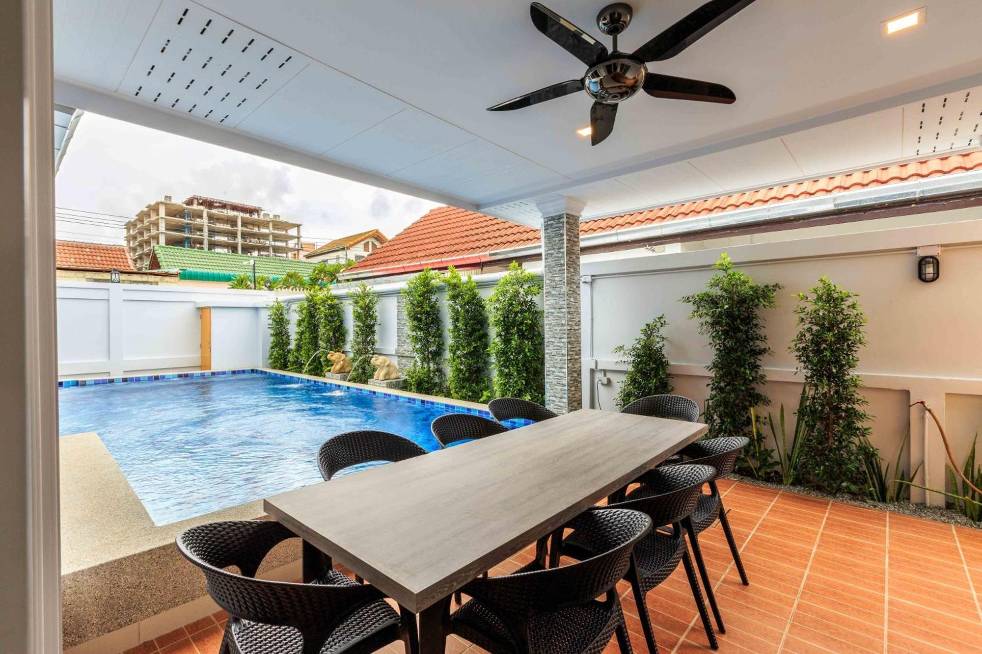 Pattaya Private Villa - Pool,Sauna,Snooker,Bbq Extérieur photo