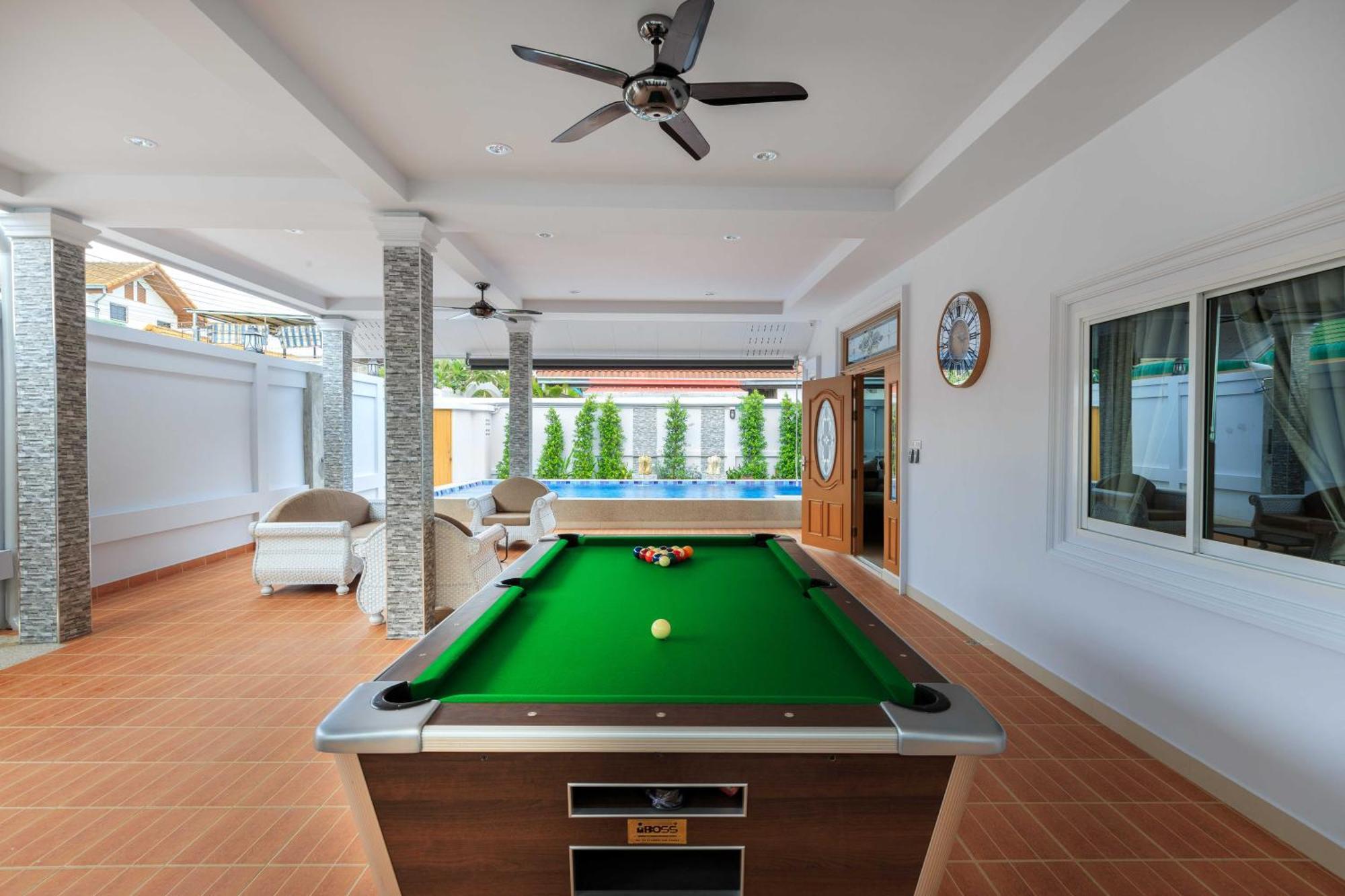 Pattaya Private Villa - Pool,Sauna,Snooker,Bbq Extérieur photo