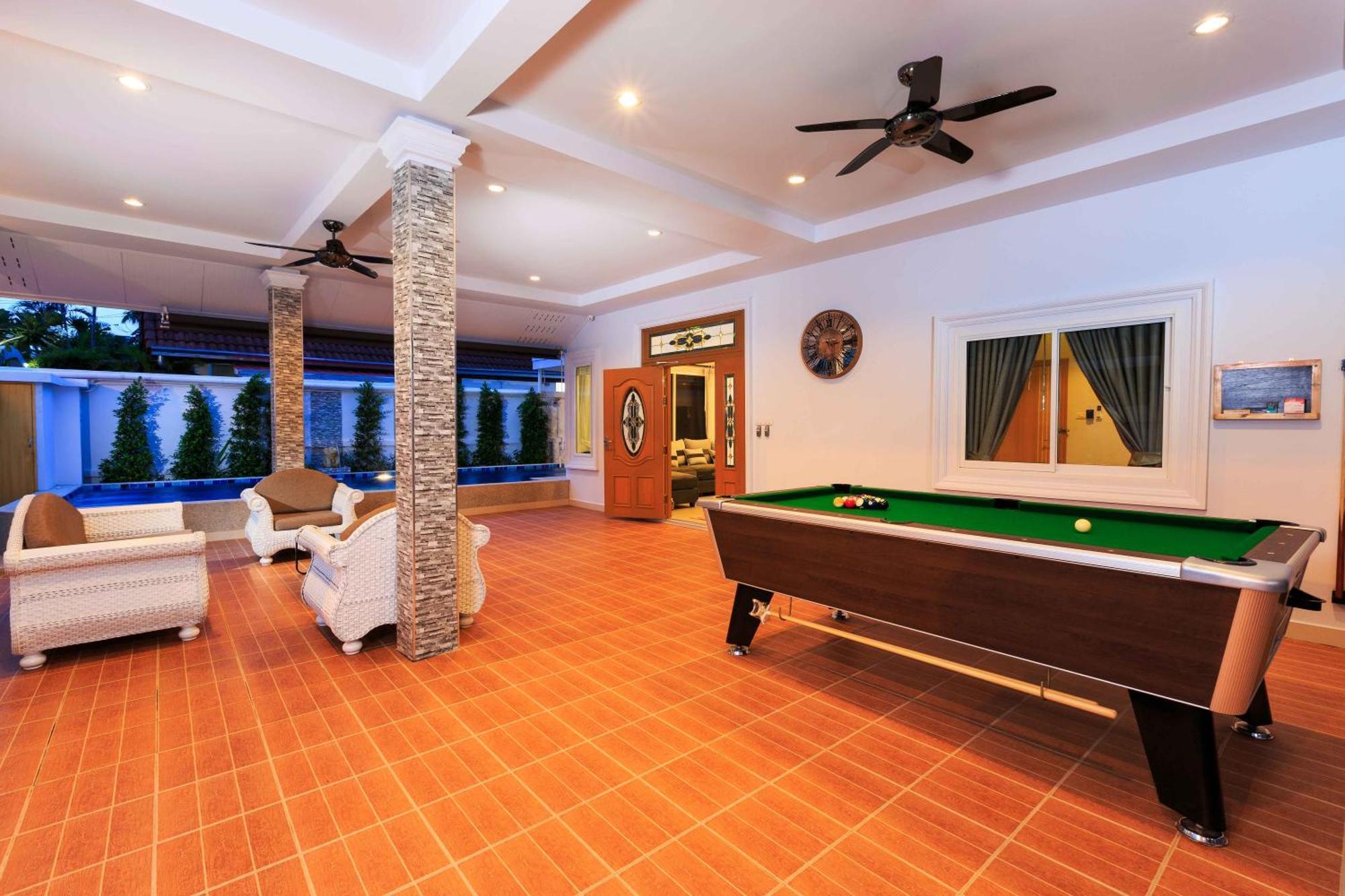 Pattaya Private Villa - Pool,Sauna,Snooker,Bbq Extérieur photo