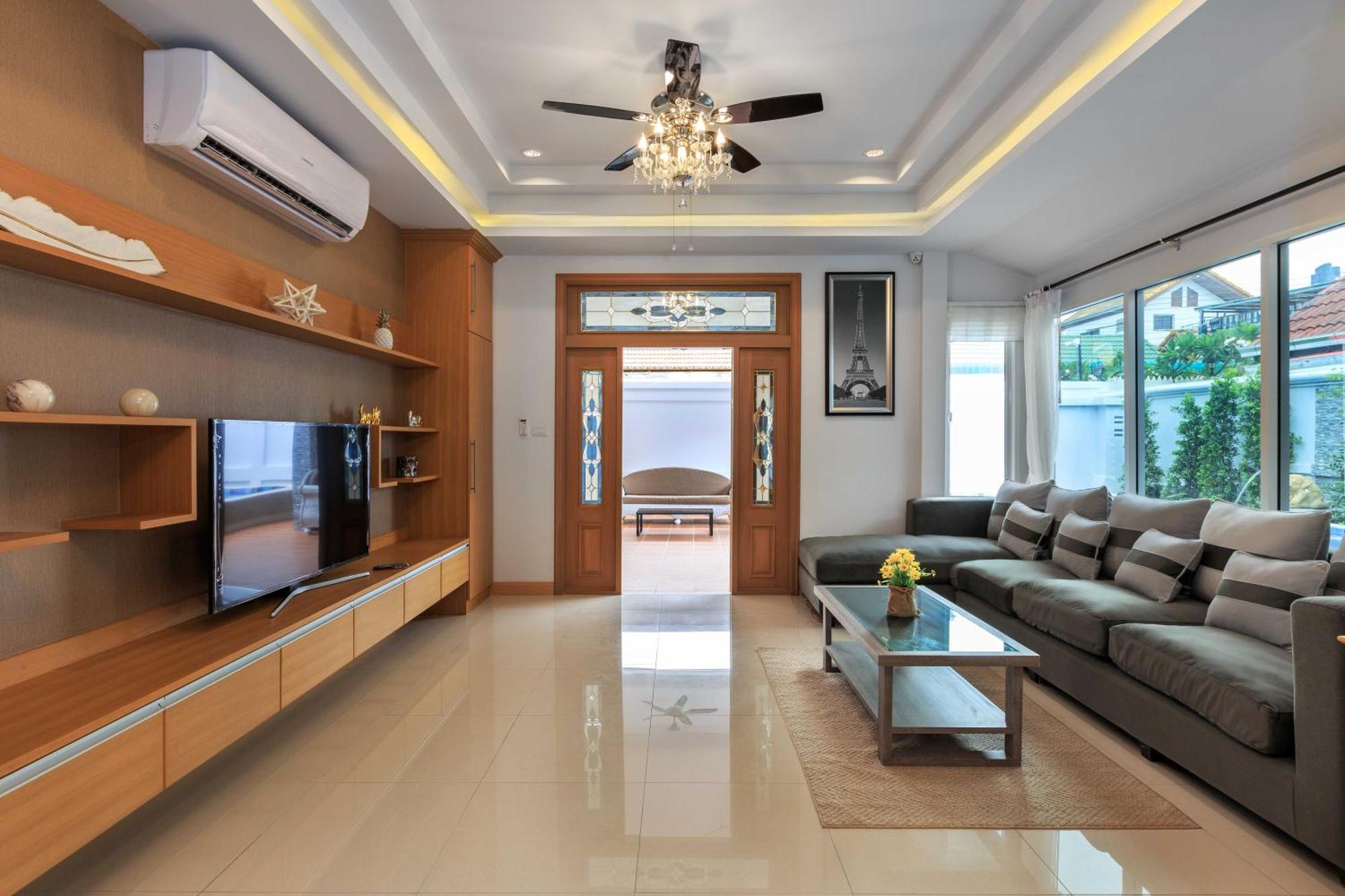Pattaya Private Villa - Pool,Sauna,Snooker,Bbq Extérieur photo